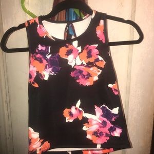 Flower top and skirt set